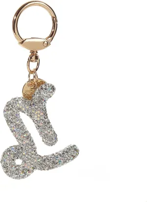 Rhinestone Zodiac Sign Horoscope Charms Key Ring 12 Constellation Astrology Key Chain for Women Birthday Jewelry