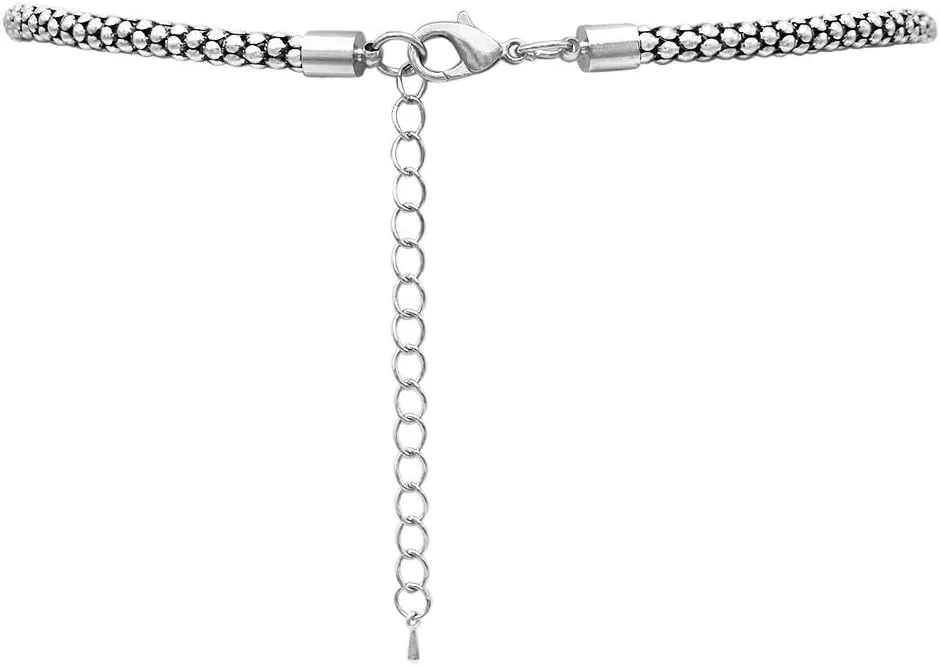 Rosemarie & Jubalee Women's Western Style Silver Tone Concho Medallion with Natural Howlite Necklace Earrings Set, 26" 3" Extension