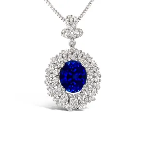 Sapphire & Diamonds "Laylah" Pendant