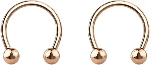 Satix 2PCS Internally Threaded 16G Horseshoe Rings 8mm 11mm G23 Titanium Nose Septum Horseshoe Hoop Earrings Eyebrow Tragus Lip Ring Daith Helix Smily Piercing Jewelry