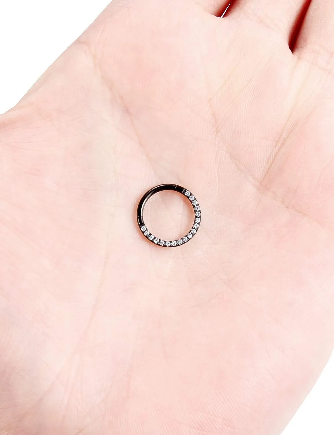 Septum Hoop Rings Piercing Jewelry 16g 8/10mm Daith Helix Earrings for Women Men Hypoallergenic Surgical Stainless Steel
