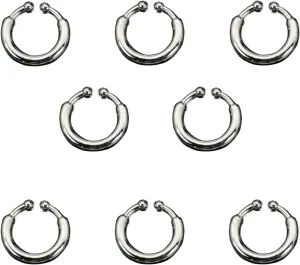 Set of 8 Fake Non-Piercing Body Jewelry Kit