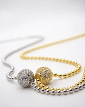 Shiny Ball Charm Necklace
