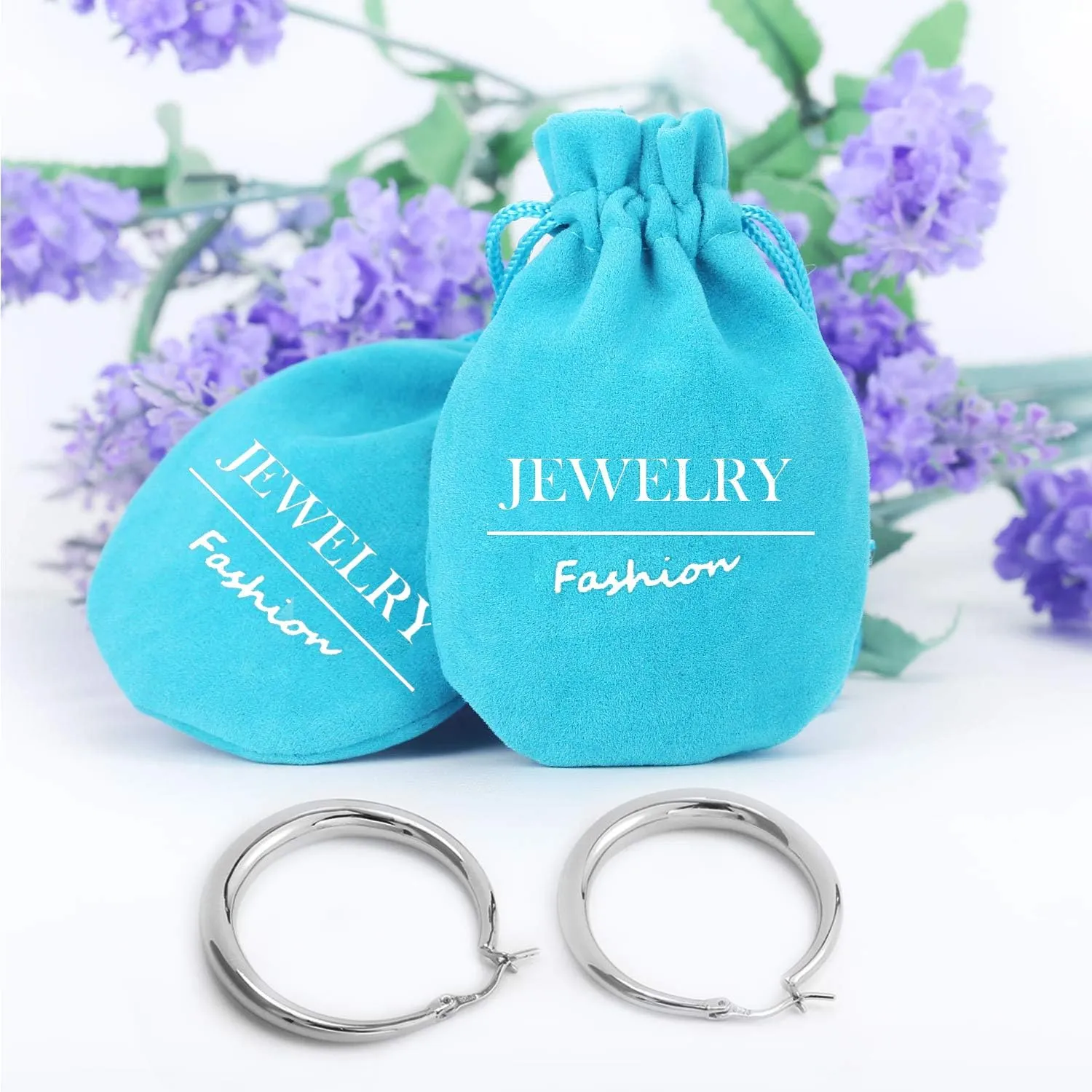 Silver Oval Hoop Earrings Hypoallergenic 14K Gold Plated Sterling Silver Lightweight Oval Hoop Earrings for Women Gilrs