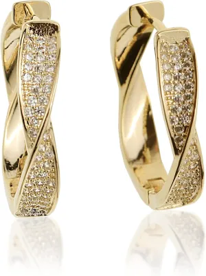 Sonateomber Large Chunky Gold Hoop Earrings for Women statement Huggie Fashion Prom Wedding Jewelry Gift