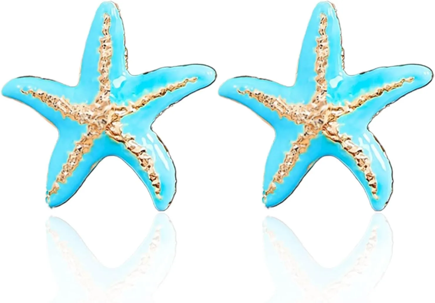Starfish Earrings Large Gold Statement Big Star Earrings for Women Boho Fashion Beach Ear Jewelry Accessories