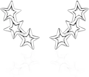 Sterling Silver Star Stud Earrings for Women/Trendy 925 Silver Small Hypoallergenic Stars Ear Studs Fashion Jewelry for Men/Cute Earring Gift