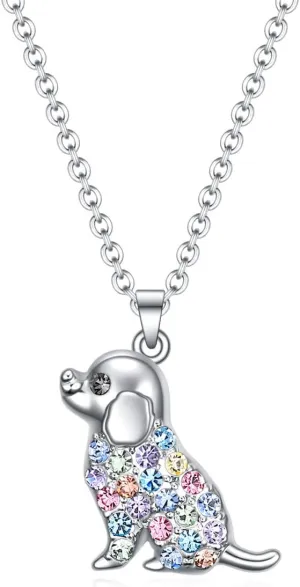 SUMFAN Dog Necklace for Girls Mom Women,Dog Lovers Gifts for Dogs Owners (MixColor)