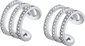 Suplight 925 Sterling Silver Ear Cuff Earrings for Women 22k Gold/White Gold/Black Plated Ear Cuffs Non Piercing, Hypoallergenic Cz Huggie Clip On Cartilage Earring Dainty Jewelry for Women