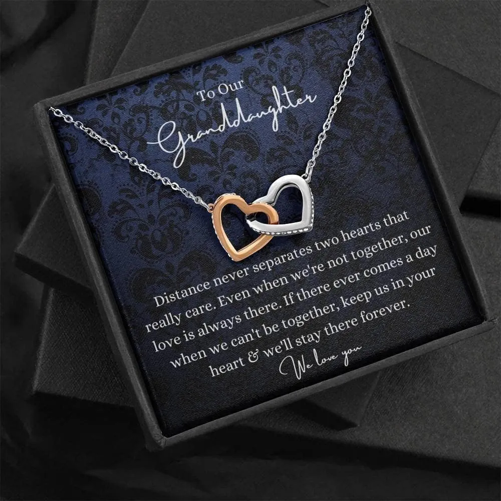 To My Granddaughter Necklace, Granddaughter Gifts From Grandma Grandmother Or Grandpa Grandfather, Granddaughter Necklace Love Gift For Adults Or Girls On Birthday, Wedding, Christmas