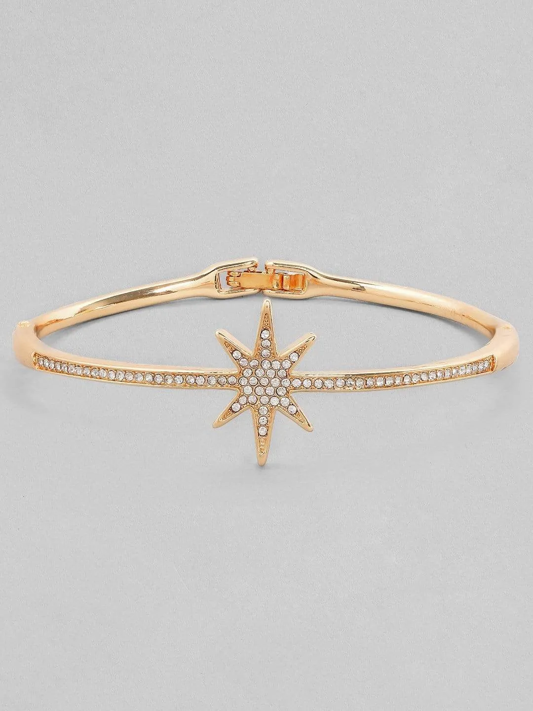 TOKYO TALKIES X Rubans Zircon Studded Gold Plated Handcrafted Star Shape Bracelet