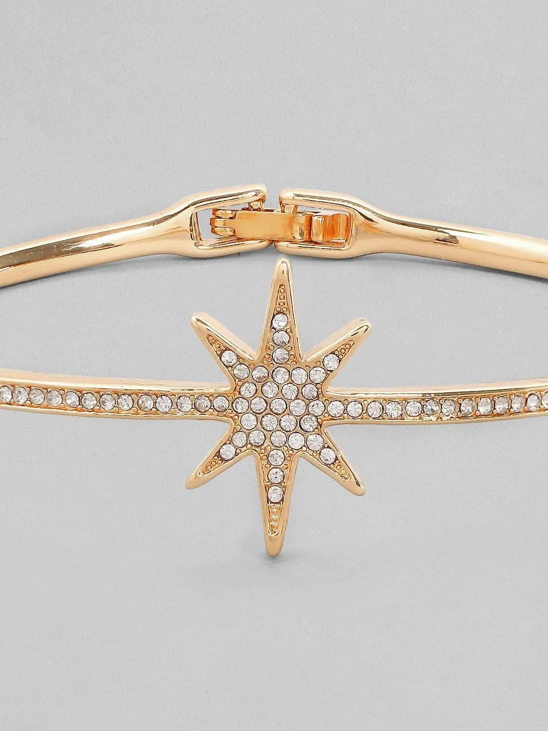TOKYO TALKIES X Rubans Zircon Studded Gold Plated Handcrafted Star Shape Bracelet
