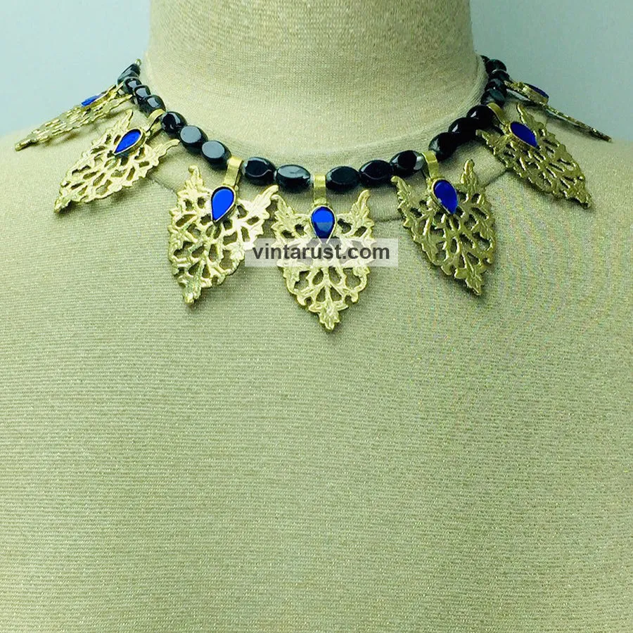 Tribal Stone Beaded Motif Complete Jewelry Set