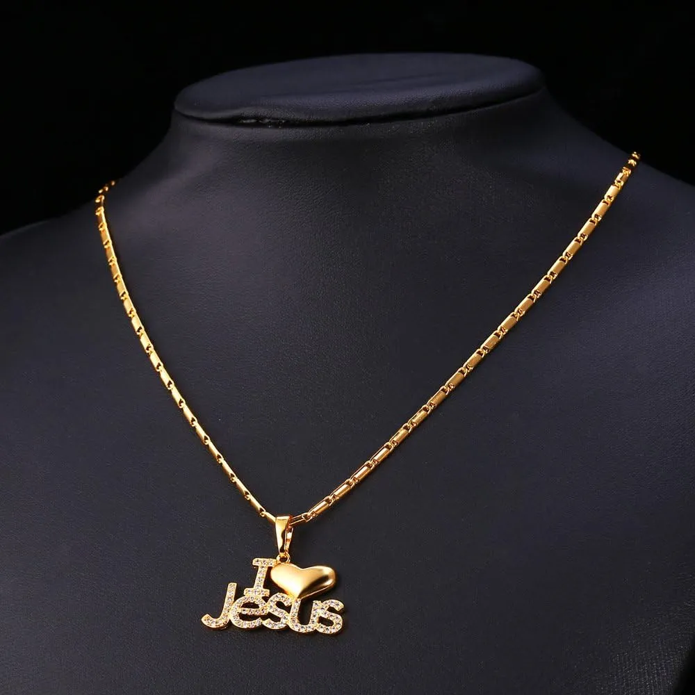 U7 Russian Orthodox Cross Pendant/Praying Hands/Ichthys Sign for Men Women Stainless Steel 18K Gold Plated Jesus Pendant Christian Religious Necklaces, Length 22" Silver Black Gold