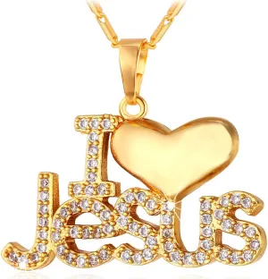 U7 Russian Orthodox Cross Pendant/Praying Hands/Ichthys Sign for Men Women Stainless Steel 18K Gold Plated Jesus Pendant Christian Religious Necklaces, Length 22" Silver Black Gold