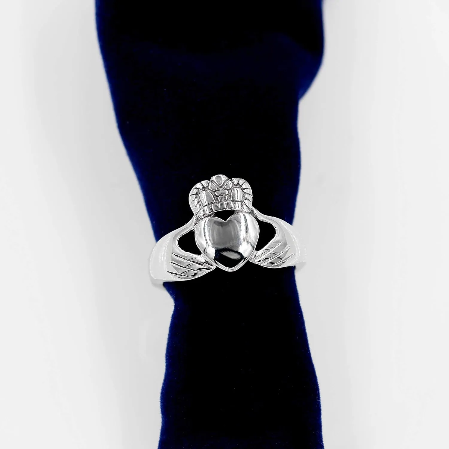 Uloveido Stainless Steel Irish Claddagh Heart Crown Ring Love Loyalty Friendship Rings Wedding Promise Jewelry Y981