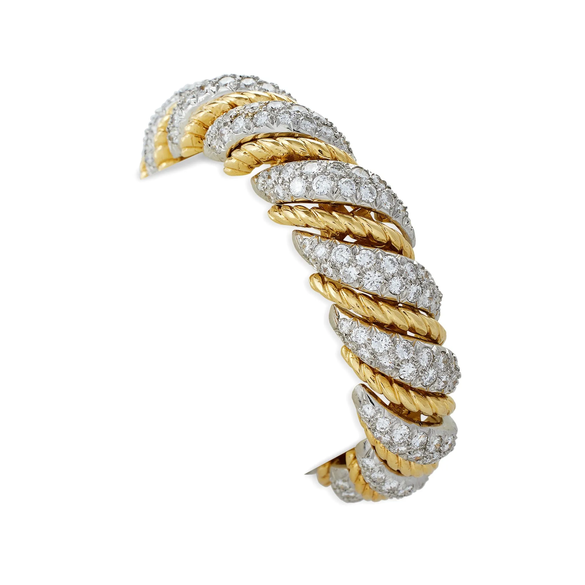 Van Cleef & Arpels Paris Ropetwist Diamond Bracelet, Verger Frères
