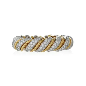 Van Cleef & Arpels Paris Ropetwist Diamond Bracelet, Verger Frères