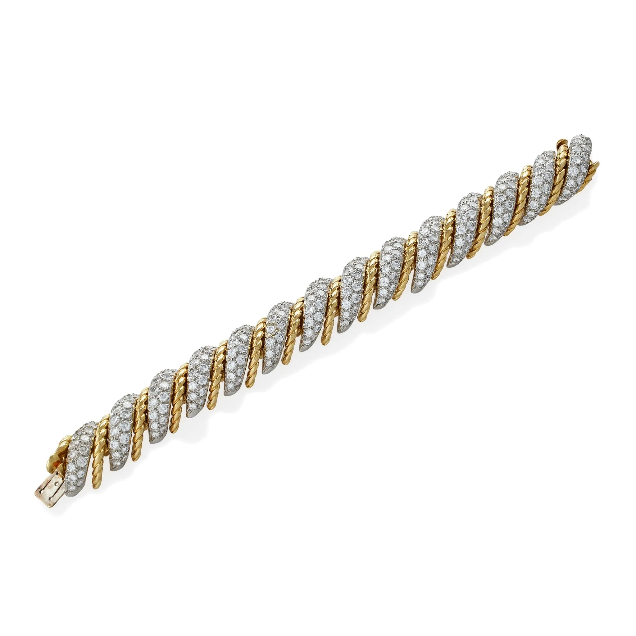 Van Cleef & Arpels Paris Ropetwist Diamond Bracelet, Verger Frères