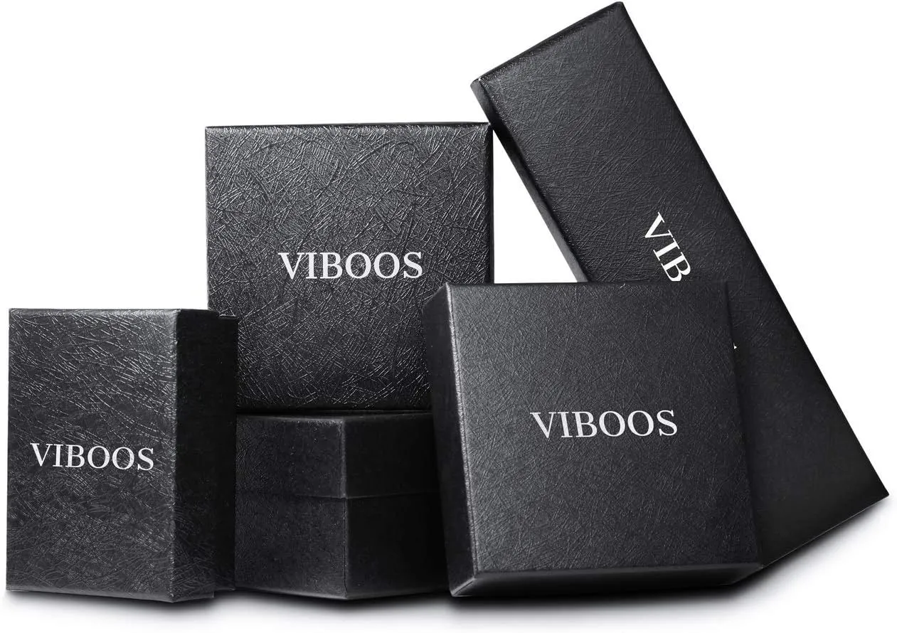 VIBOOS Personalized Dog Tag Pendant Necklace for Men Women Engraving Name/Date/Text Stainless Steel Custom Pendant with Adjustable Chain Bridesmaid Gifts Valentine's Day Jewelry