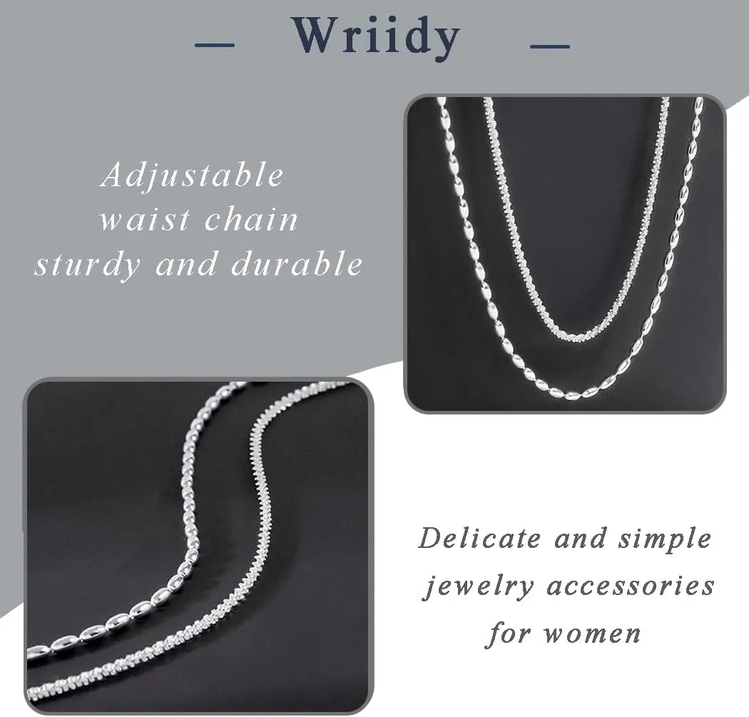 Waist Chain Silver Beads Belly Chain Gold Women Dainty Body Jewelry Accessories for Beach