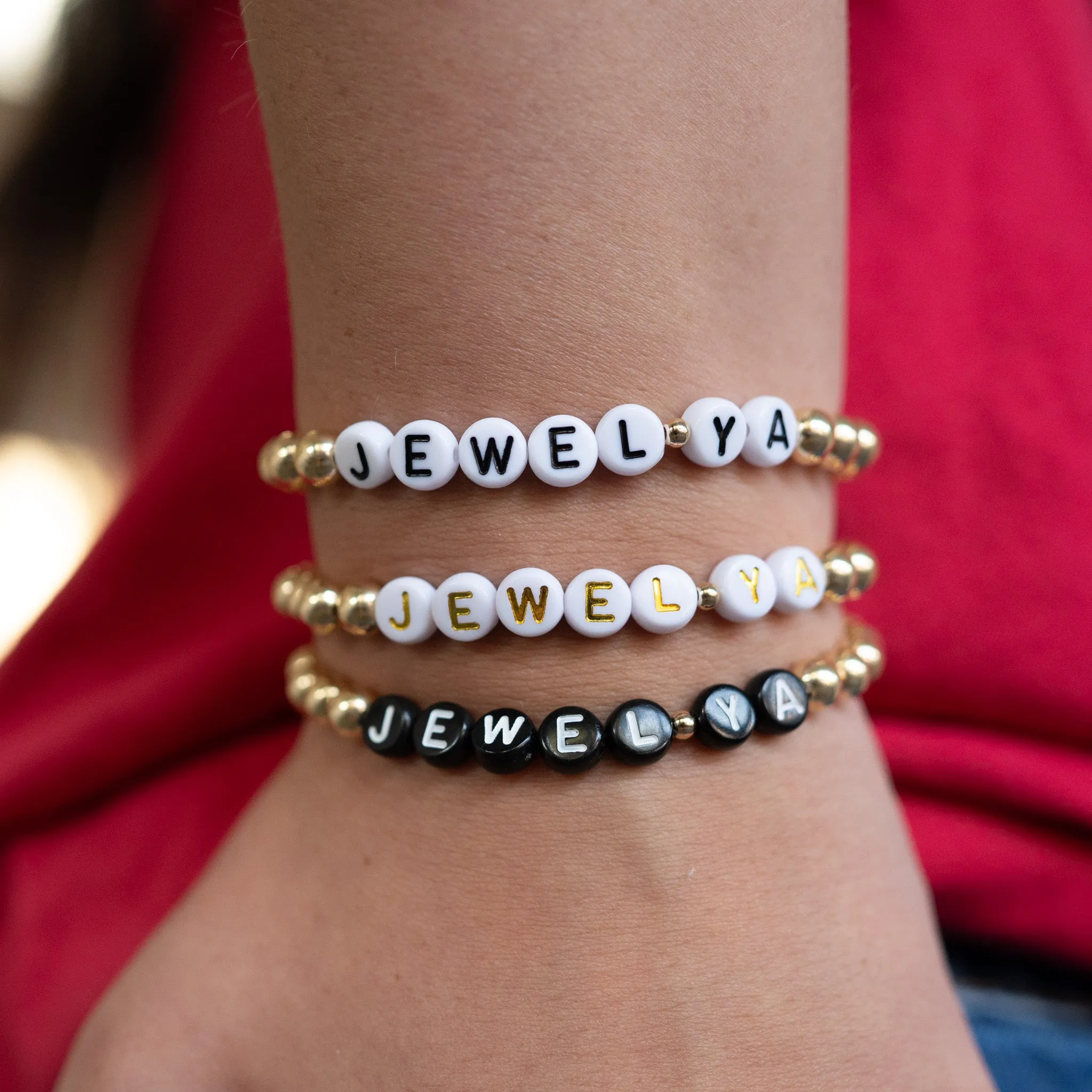 White Seed Bead & Game Day Stacker Set