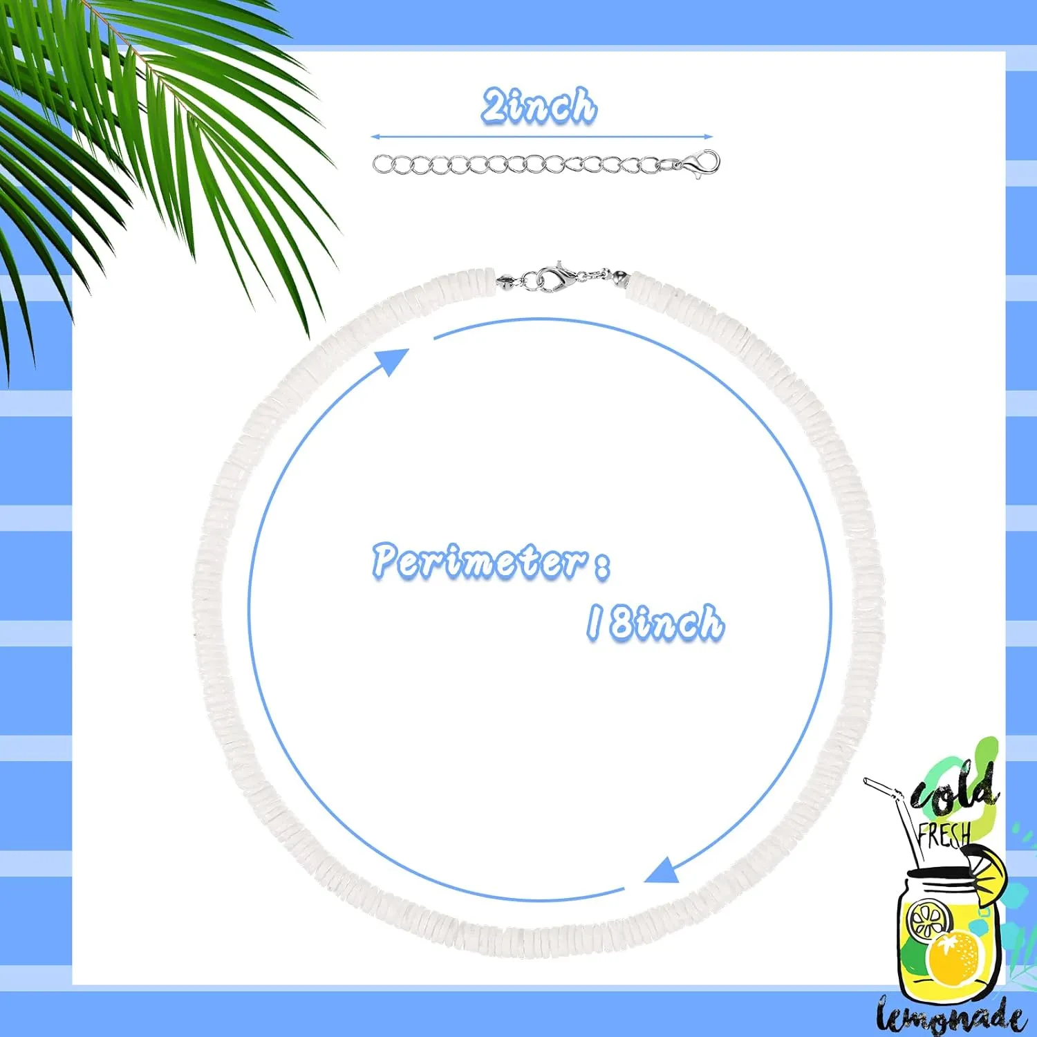 WILLBOND 3 Pcs Puka Shell Necklace Men Women White Surfer Seashell Necklace Shell Beaded Choker with Extension Chain