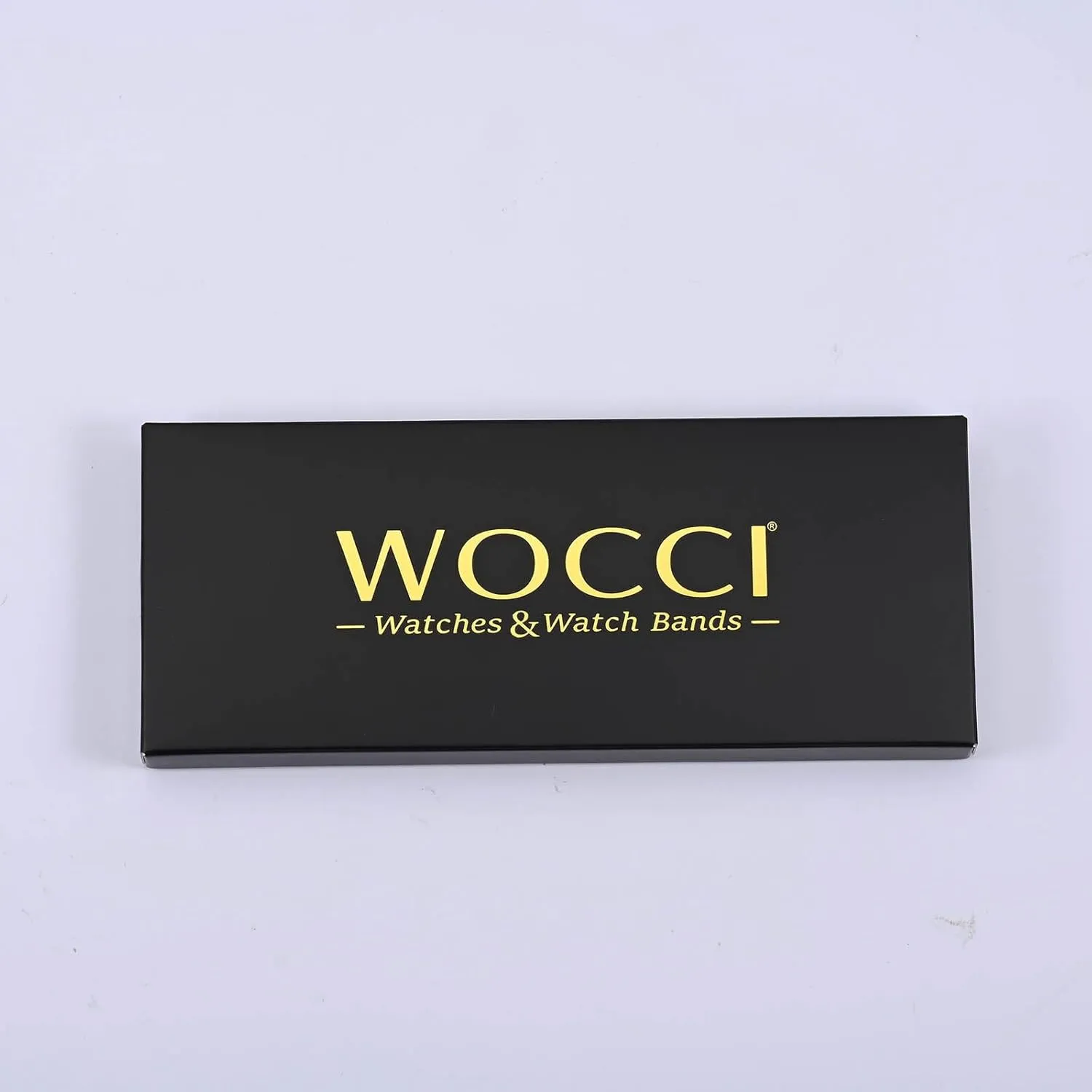WOCCI 22mm Heavy-duty Metal Watch Band for Men, 316L Stainless Steel, Double Locking Deployant Clasp (Silver)